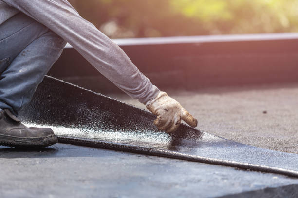 Professional Waterproofing technician working in Camden, IN